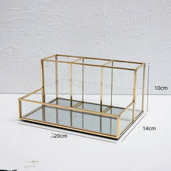 Glass Makeup Organizer