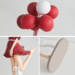 Flying Balloon Girl Figure